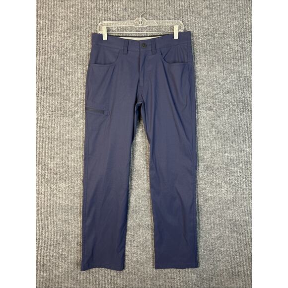 Orvis Mens Water Repellent Outdoor Pants Size 30 Blue Two Way Stretch Breathable - Picture 1 of 12